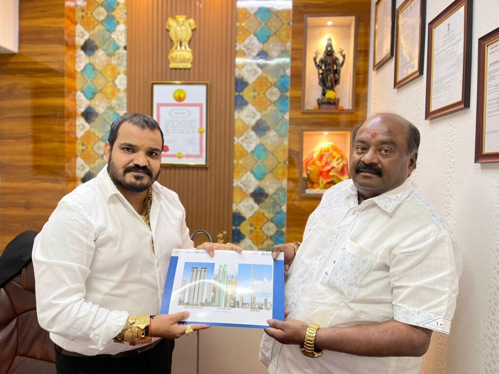 Businessman Rupesh Pandey Partners with Balaji Groups Chairman Satish Shetty for Affordable Housing Initiative in Mumbais SRA Projects