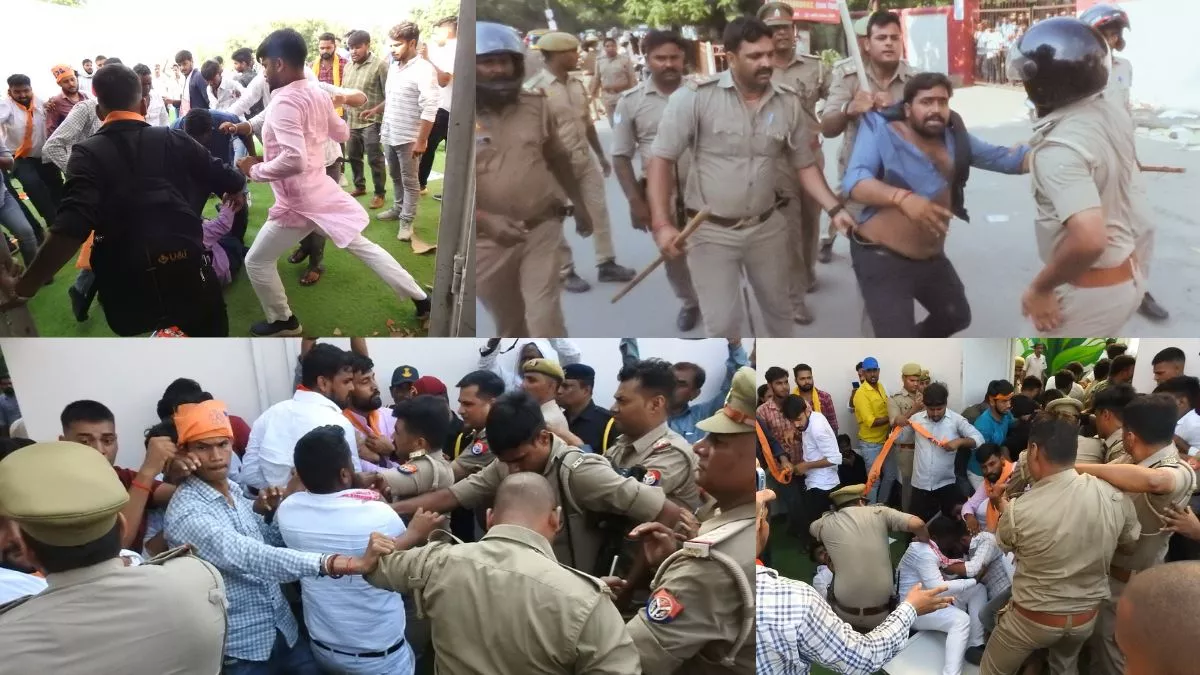 ABVP Protests Gorakhpur University